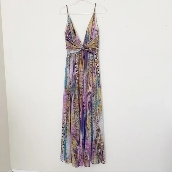 Multicolor animal print maxi dress - Picture 7 of 12
